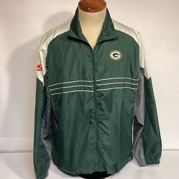 Reebok Green Bay Packers Men’s Windbreaker size XL - Picture 1 of 9